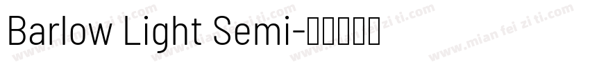 Barlow Light Semi字体转换